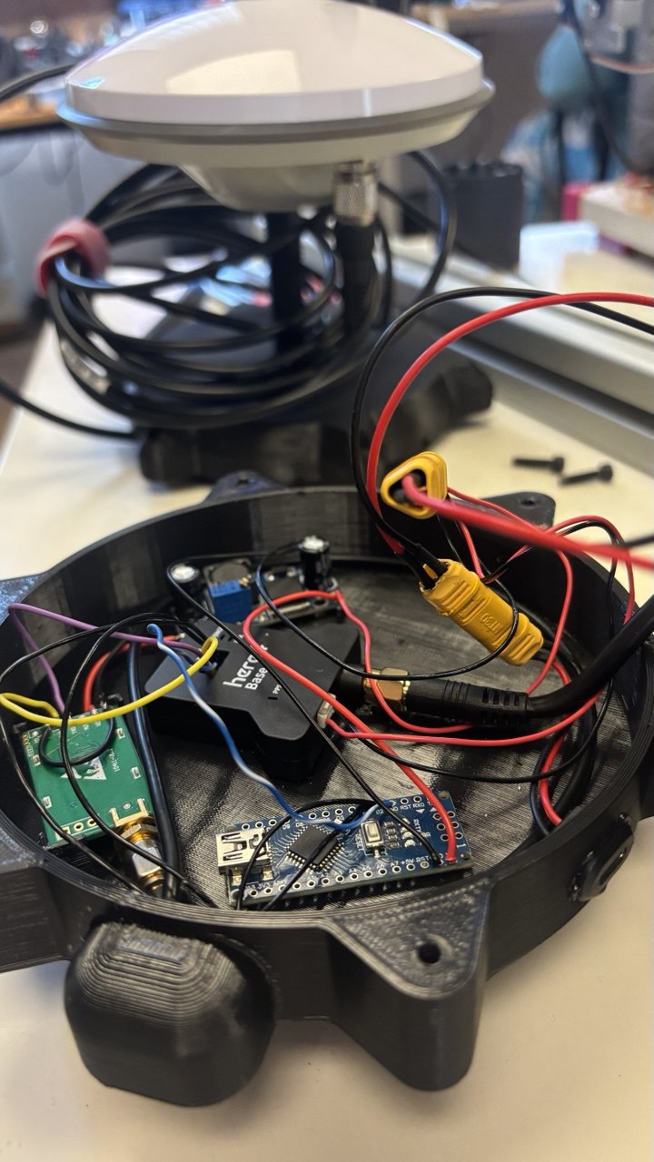 RTK Base Station internal electronics wiring